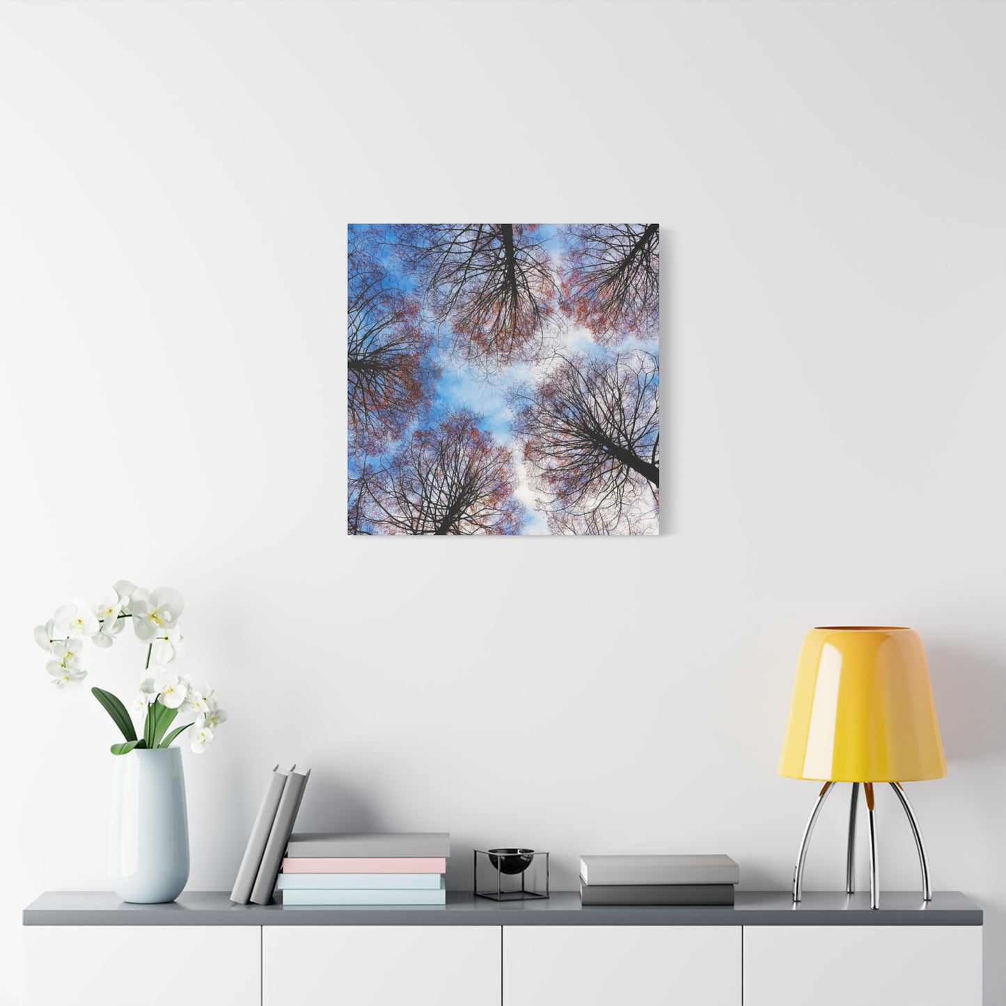 Winter Tree Canopy Matte Canvas Wall Art — Stretched 1.25"