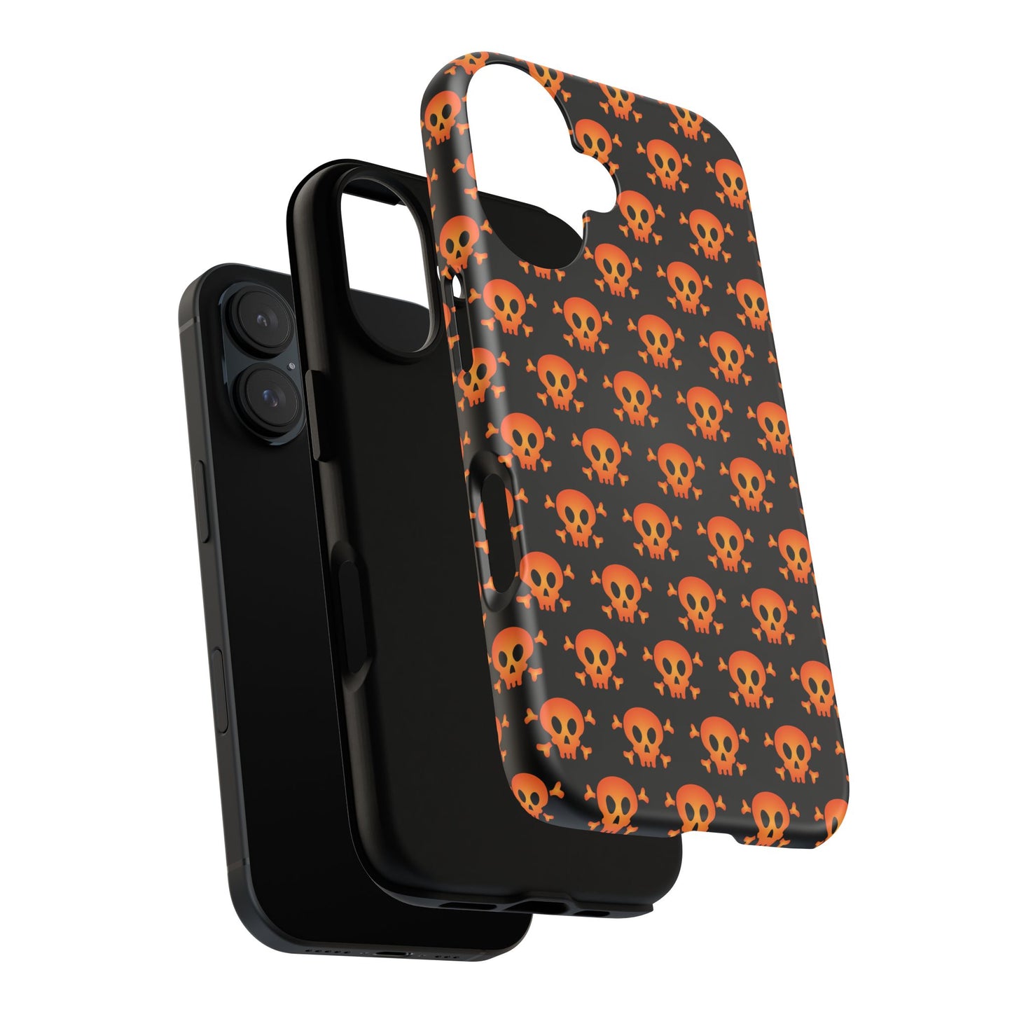 Halloween Skull Phone Case, Spooky Mobile Cover, Trick or Treat Accessory, Goth Gift, Skull Pattern Design