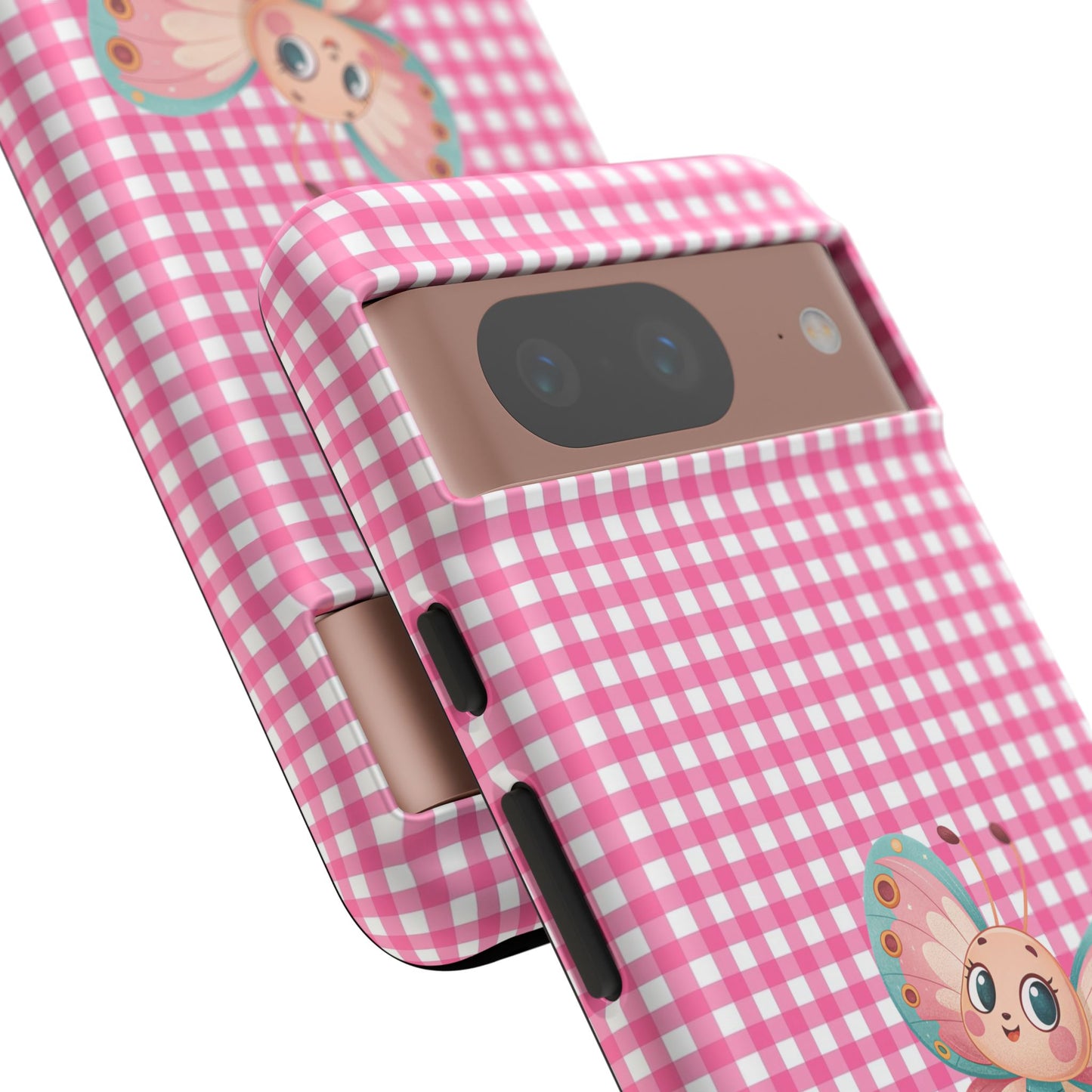 Cute Butterfly Phone Case, Tough Cases, Floral Phone Accessory, Gift for Her, Spring Fashion, Kids' Birthday Present, Pastel Aesthetic
