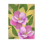Matte Canvas, Stretched, 1.25" Tulips Pink and Purple Flowers