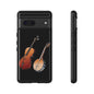 Musical Instrument Phone Case - Violin & Banjo Design, Music Lover Gift, Unique Phone Cover, Holiday Gift, Durable Tough Cases