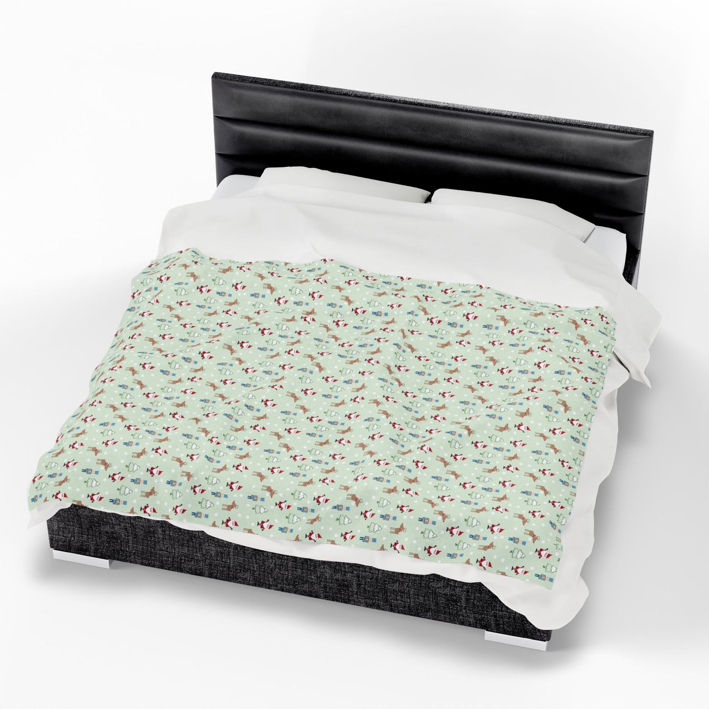 Cozy Velveteen Plush Blanket - Warm Throw, Soft Bedding, Gift for Home, Snuggly Decor, Holiday Comfort