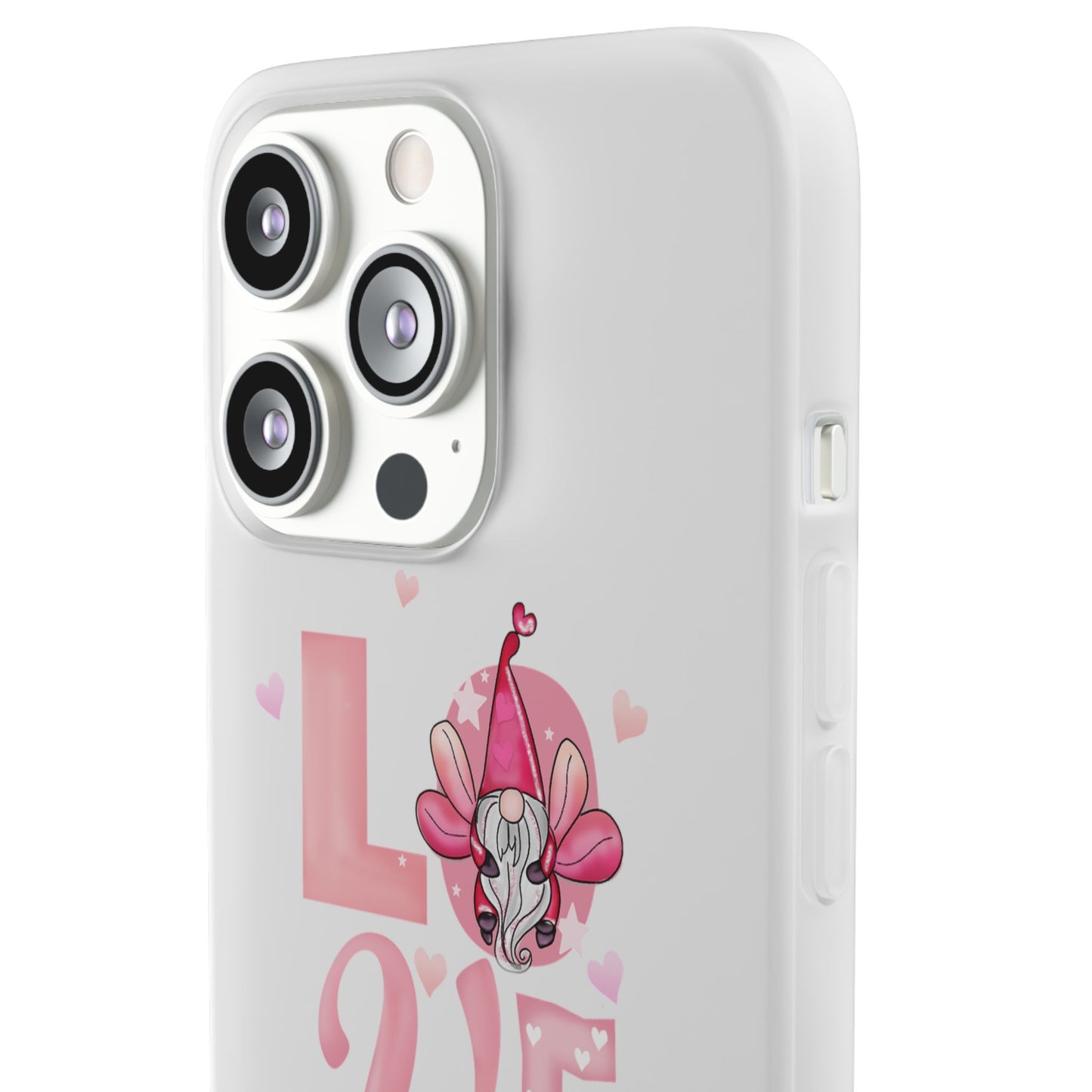 Love Gnome Phone Case — Cute Pink Valentine Flexi Case