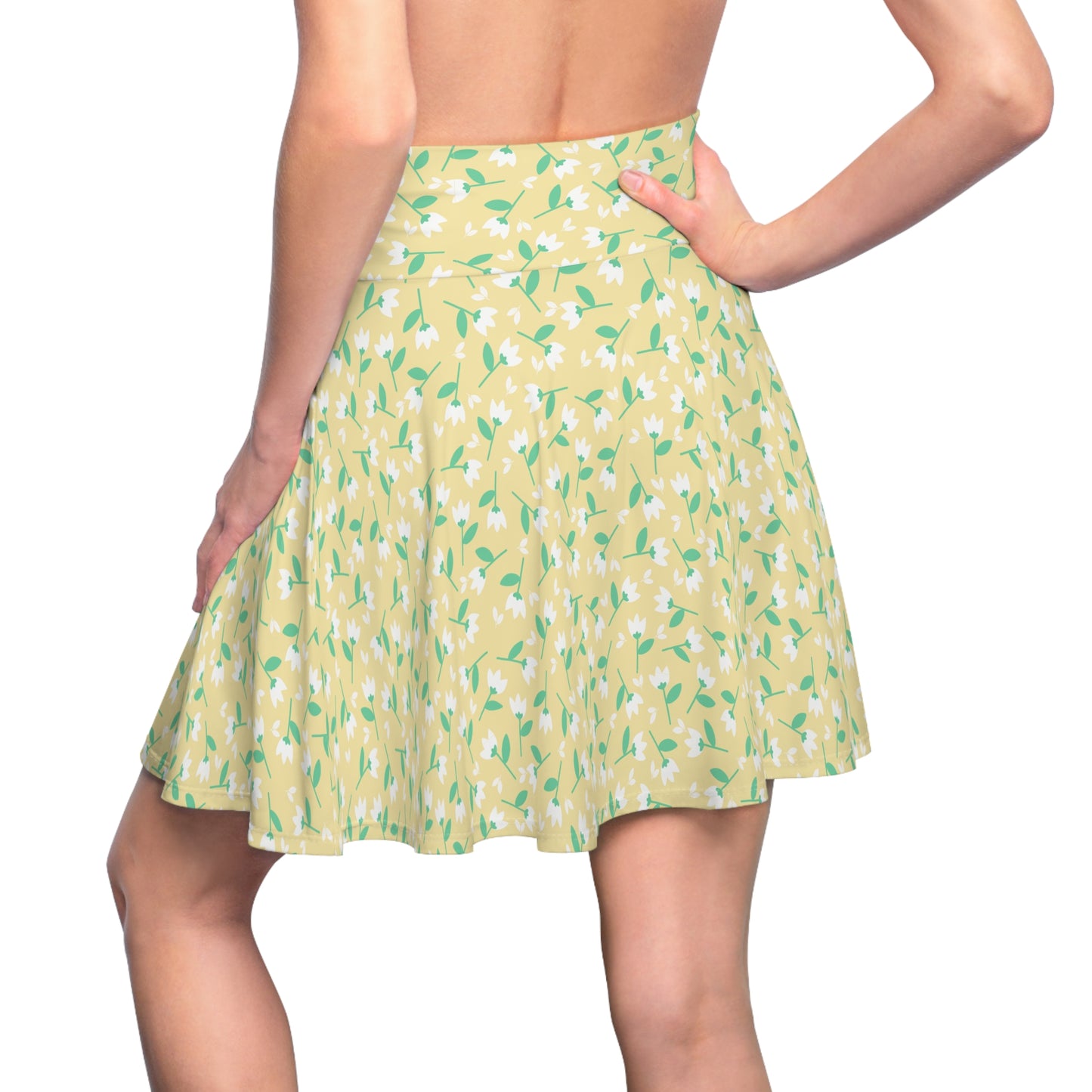 Floral Women's Skater Skirt | Spring Fashion, Casual Outfit, Summer Dress, Party Style, Comfortable Weekend Wear