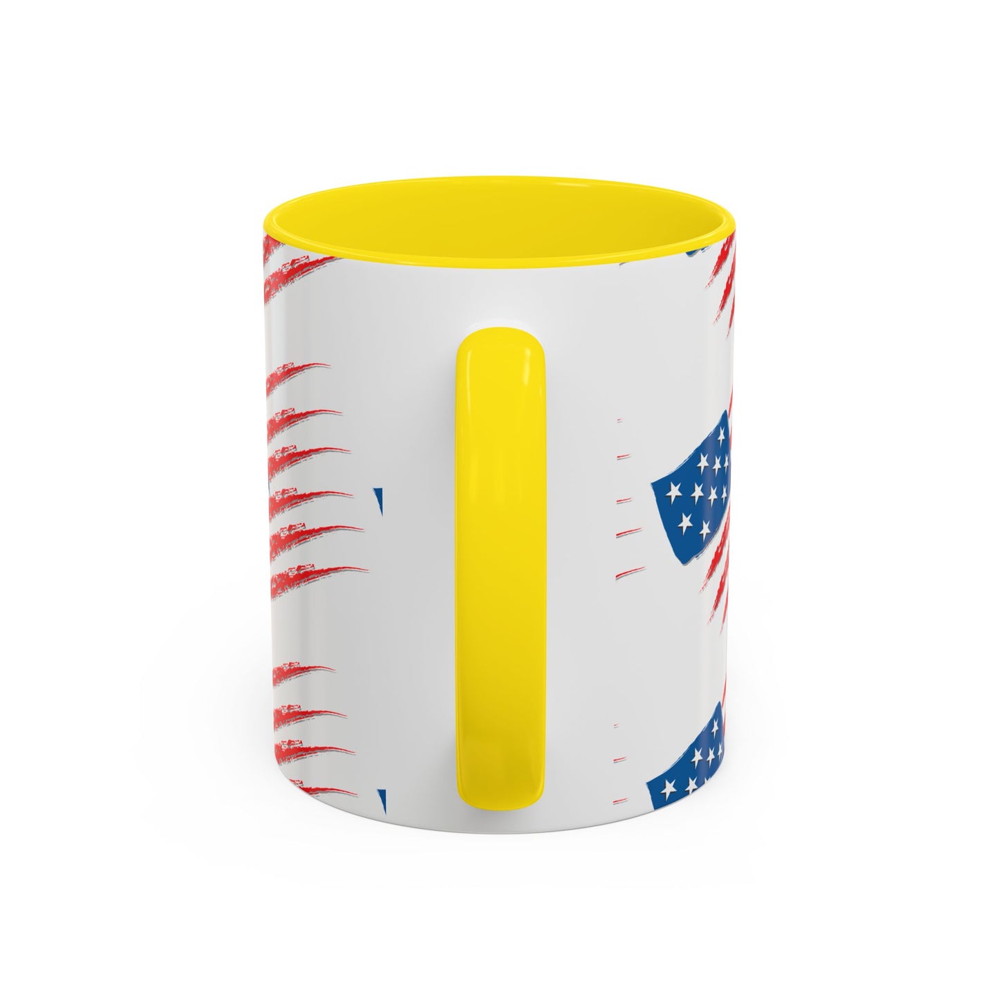 Patriotic Accent Coffee Mug | USA Flag Design, Perfect Gift for Veterans & Independence Day, Coffee Lover's Merchandise, Red White [...]