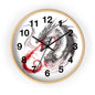 Dragon Wall Clock — Red Breath Mythical Timepiece for Fantasy Fans