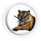 Majestic Tiger Wall Clock, Animal Theme Decor, Wildlife Clock