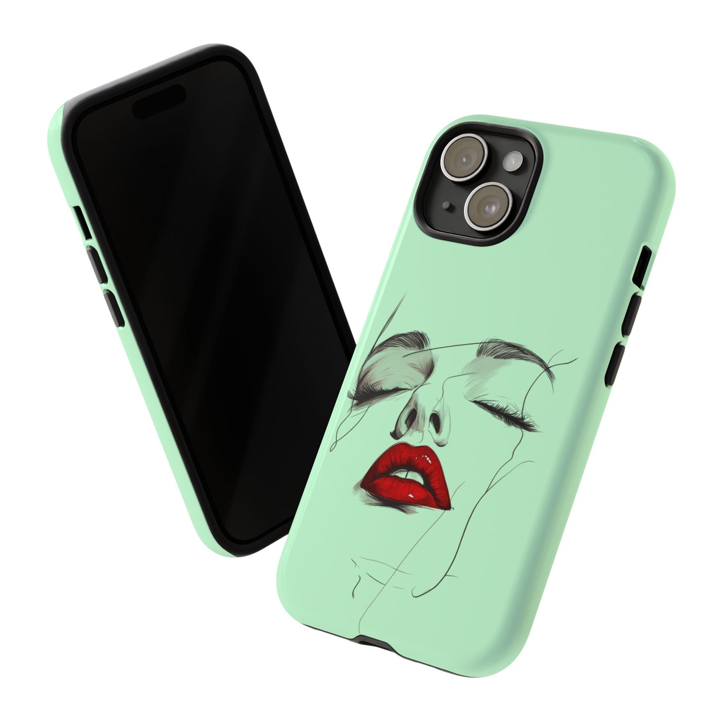 Stylish Phone Case, Artistic Phone Cover, Trendy Tech Accessory, Unique Cell Phone Protector, Gift for Her, Modern Aesthetic