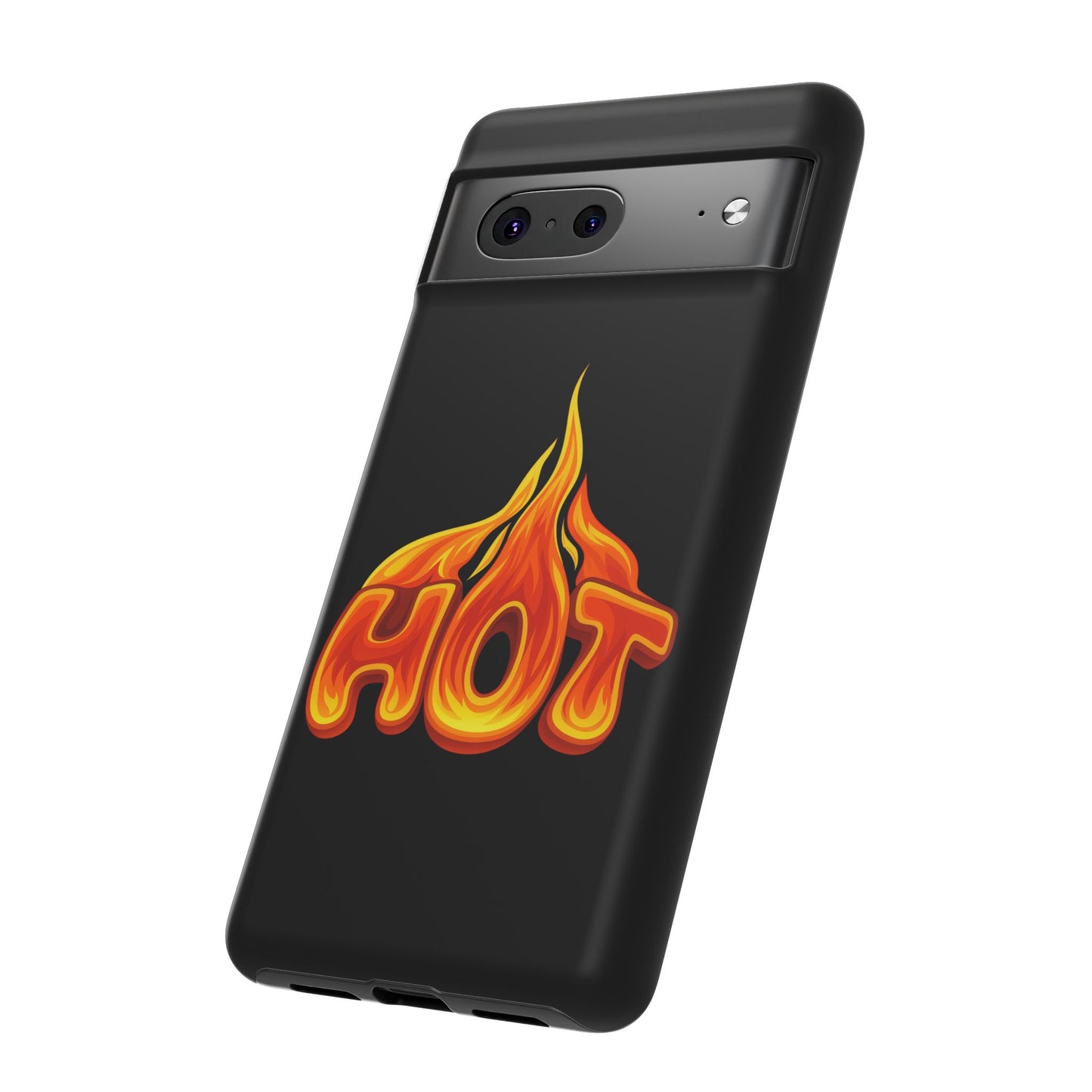 Stylish Phone Case, Hot Flames Design, Gift for Teens, Trendy Accessory, Protective Cover, Unique Phone Case