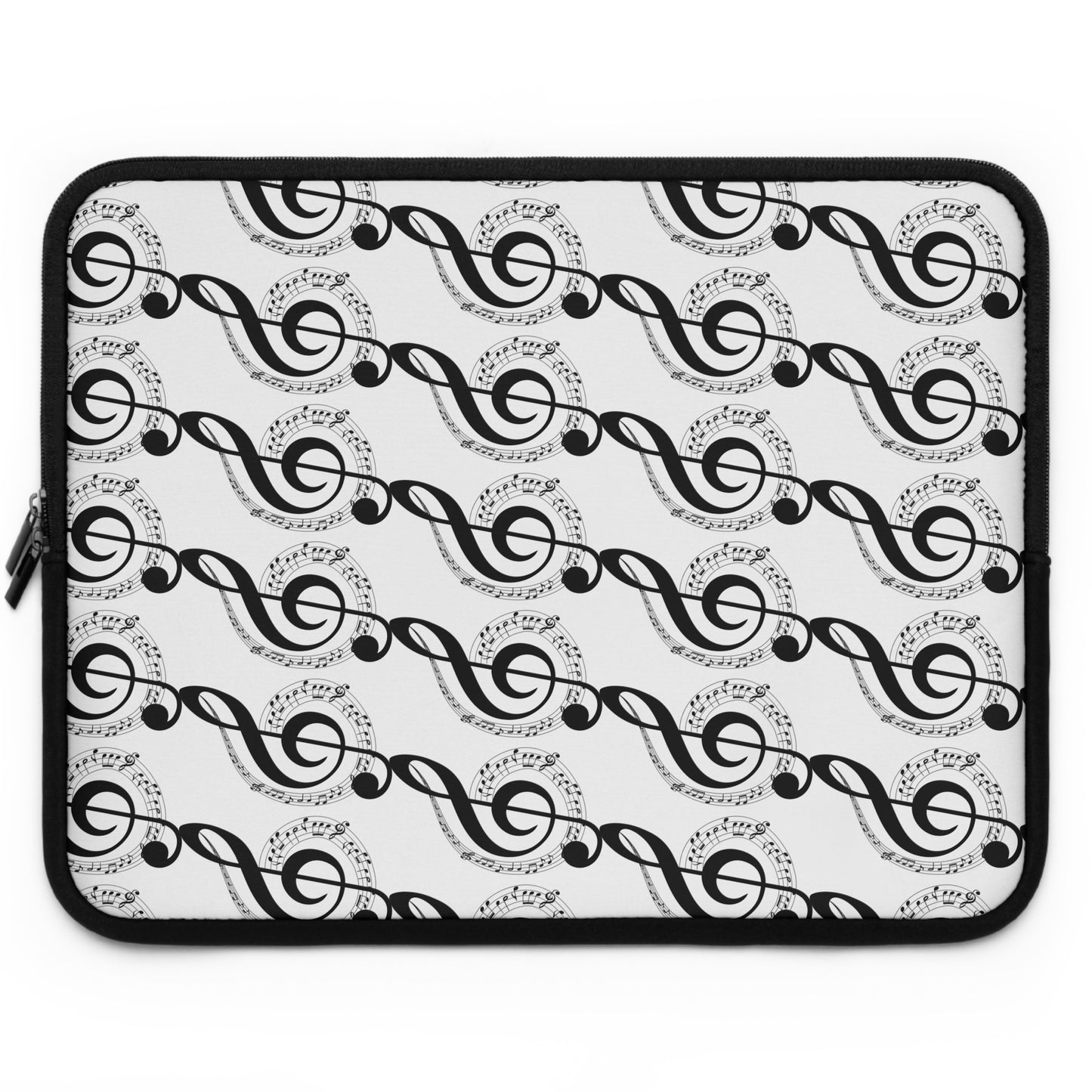 Musical Notes Laptop Sleeve | Perfect for Musicians, Unique Gift for Music Lovers, Creative Tech Accessory, Music-Themed Sleeve