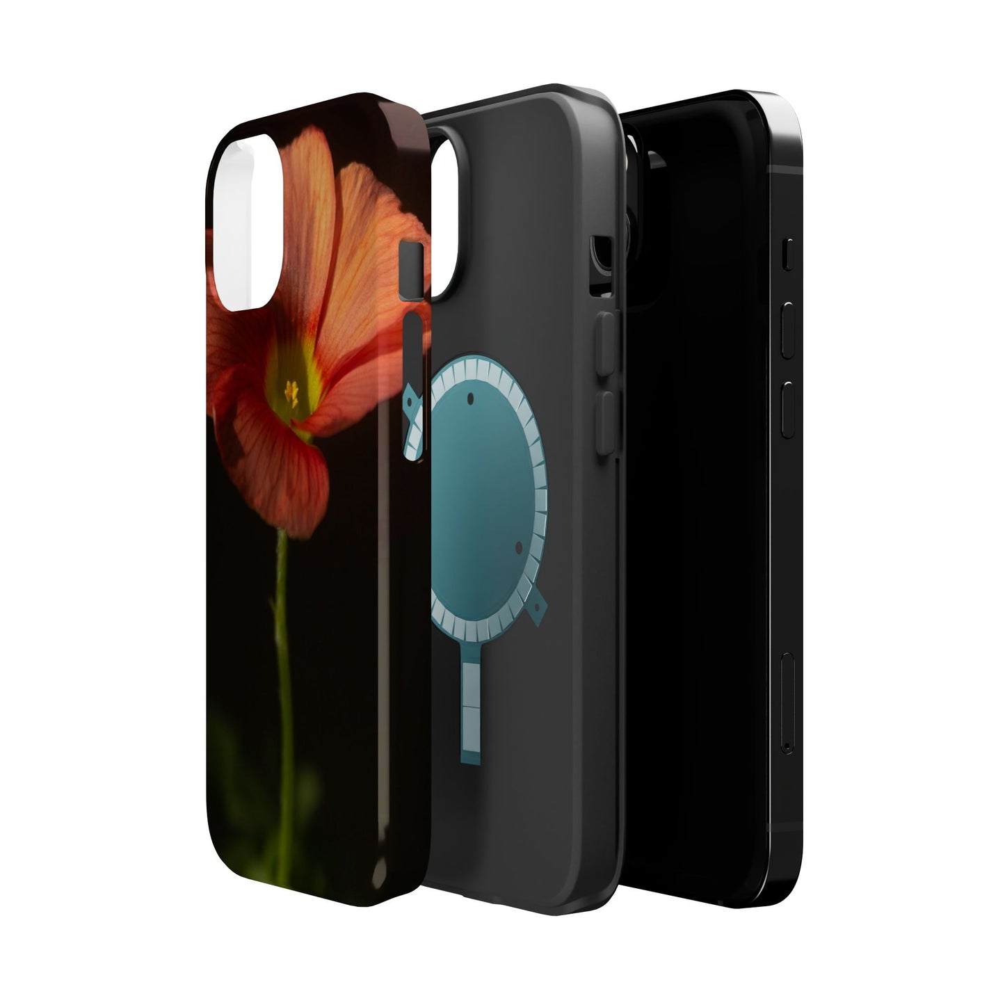 Poppy Bloom Magnetic Impact Phone Case — Slim Protective Floral Design