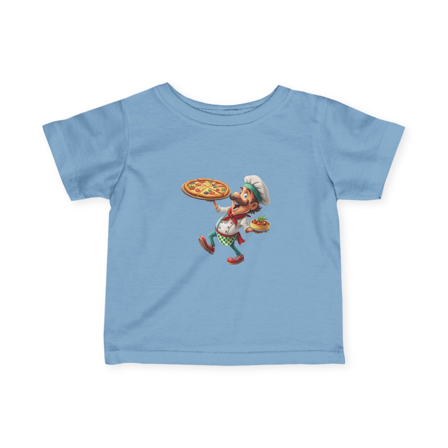 Pizza Chef Infant Tee, Cute Baby T-Shirt, Toddler Pizza Shirt, Gift for Little Chefs, Kids Cooking Outfit, Whimsical Baby Clothes