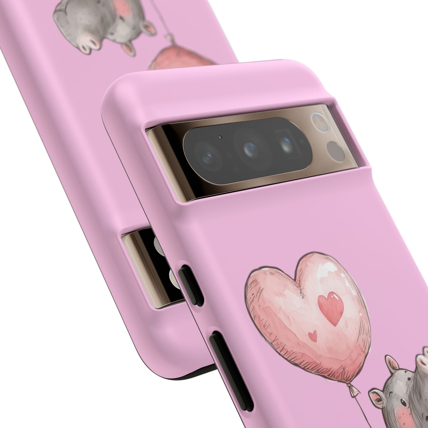 Cute Hippo Phone Case | Good Vibes, Gift for Friends, Cute Phone Accessories, Animal Lover Gift, Happy Phone Cover