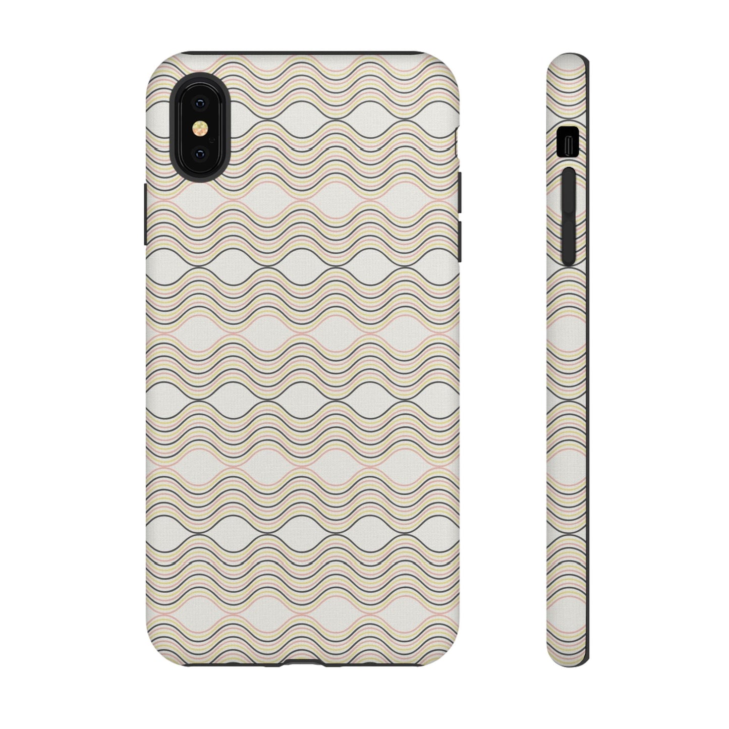 Stylish Phone Case for Tough Protection, Wavy Design, Chic Accessory, Gift for Her, Trendy Tech, Holiday Gift Idea