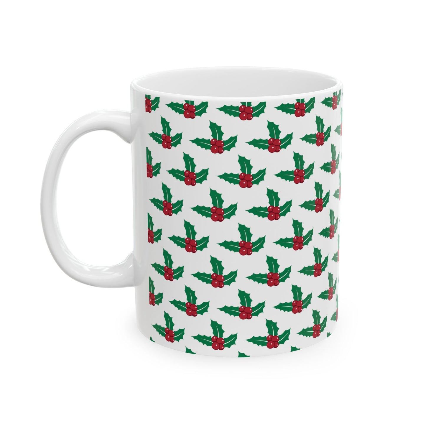 Festive Santa Ceramic Mug, Holiday Coffee Cup Gift, Christmas Decor, Seasonal Drinkware, Cute Santa Claus Mug, 11oz or 15oz