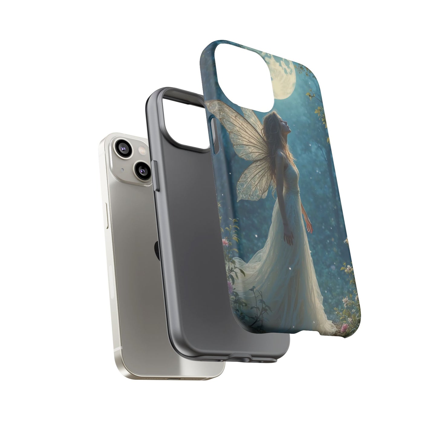 Fairy Moon Phone Case | Tough Cases for Nature Lovers, Fantasy Gift, Boho Phone Accessory, Ethereal Aesthetic, Magical Design