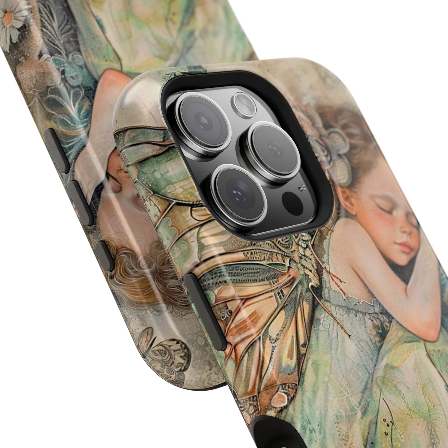 Fairy Sleeping Phone Case — Magnetic Impact-Resistant iPhone Cover