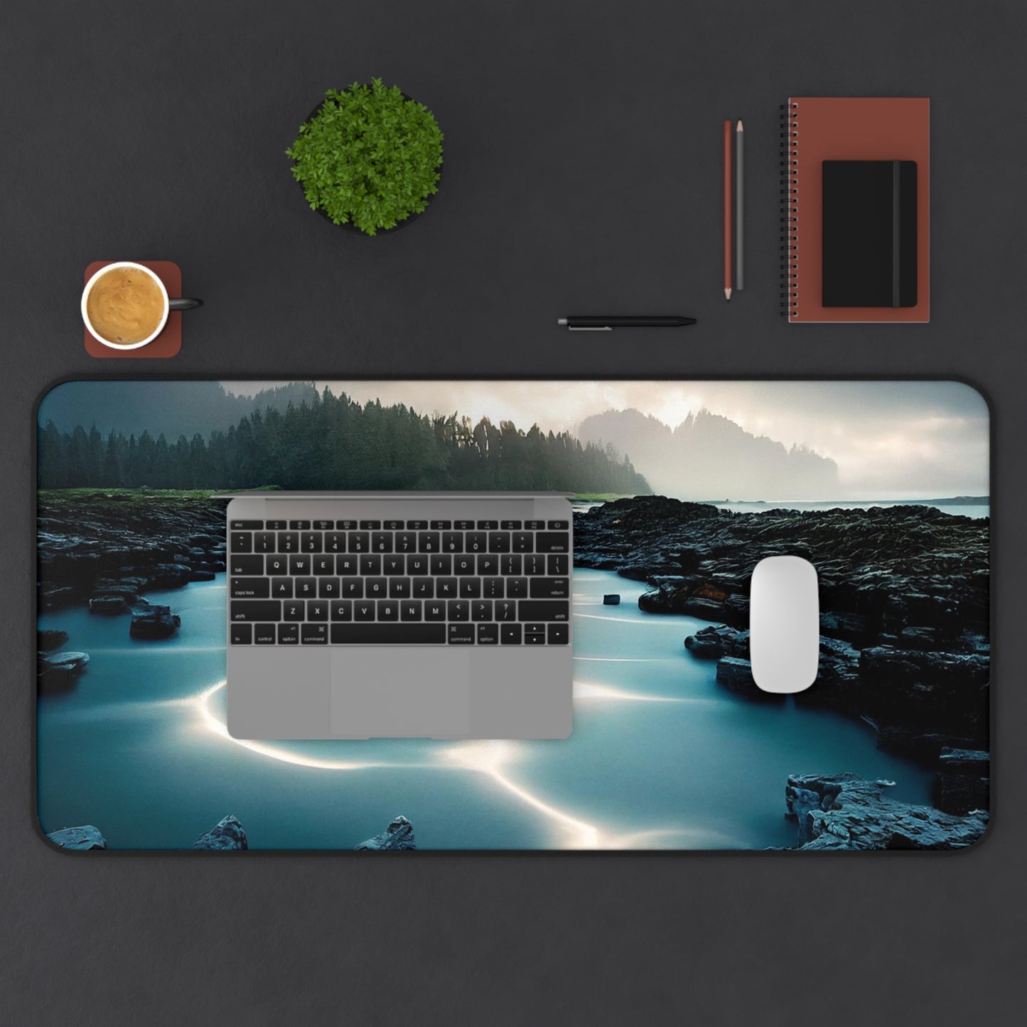 Scenic Desk Mat - Nature Inspired, Office Decor, Home Office Accessories, Gift for Designers, Stylish Workspace Mat