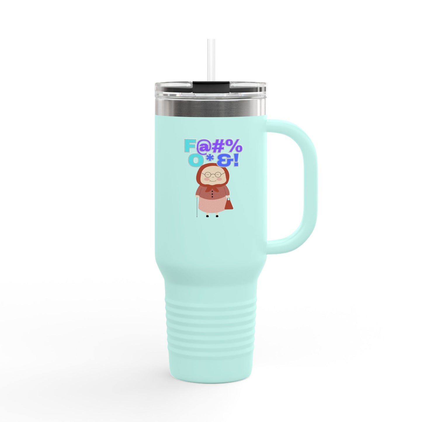 Funny Insulated Travel Mug, 40oz - Hilarious Grandma Design, Perfect Gift for Coffee Lovers, Road Trips, Birthdays, Everyday Use
