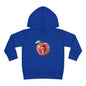 Cute Apple Toddler Pullover Fleece Hoodie - Cozy, Fun, Playful Kidswear, Perfect Gift for Birthdays, Play Dates, or Fall Outings