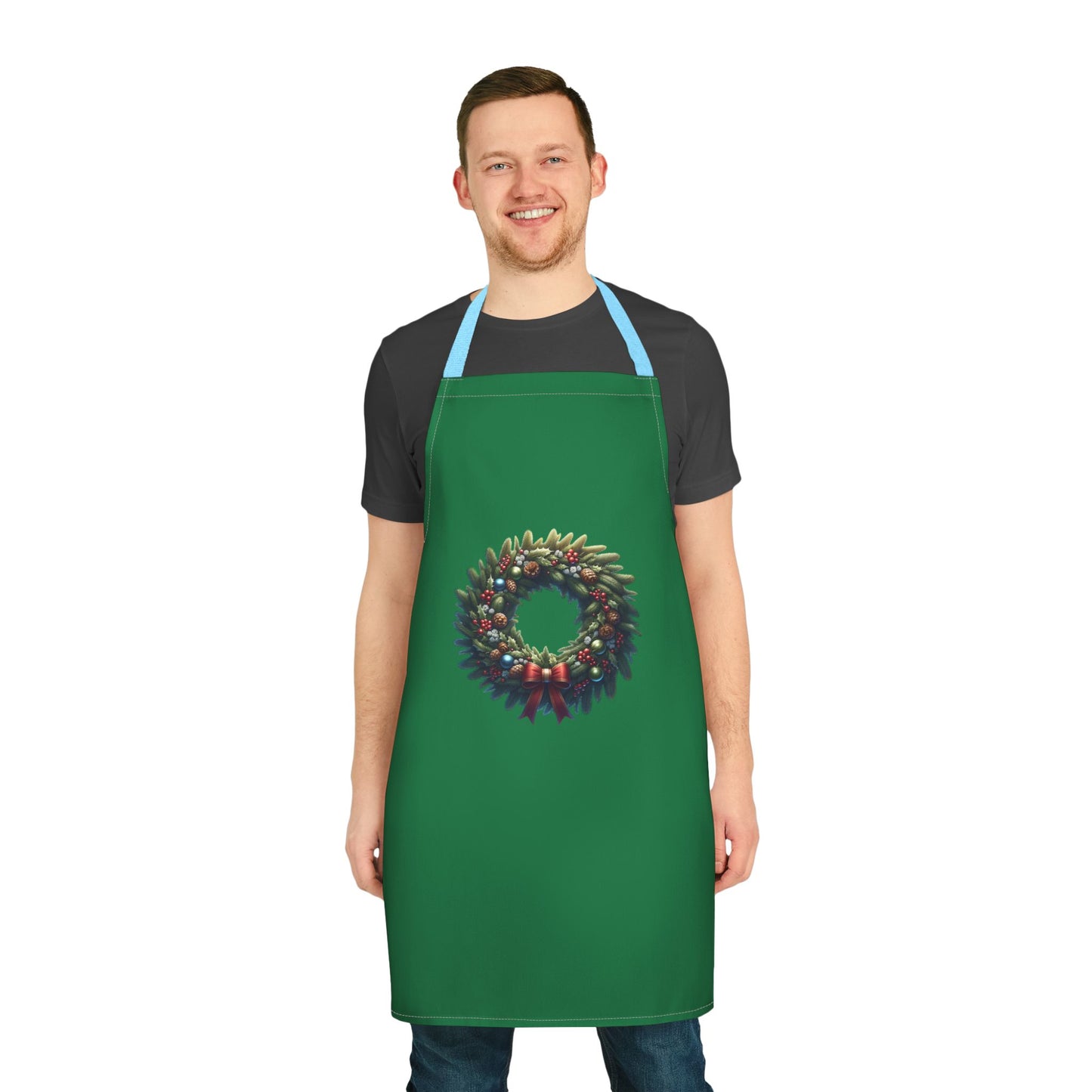 Apron, 5-Color Straps (AOP) Christmas