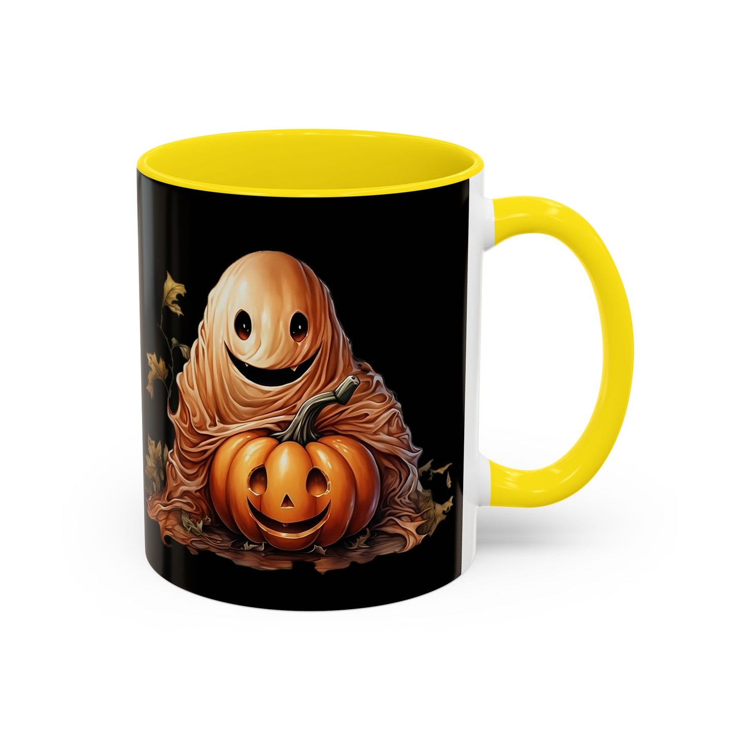 Halloween Ghost Pumpkin Coffee Mug, Spooky Drinkware, Fall Decor, Halloween Gift, Pumpkin Spice Lover's Mug