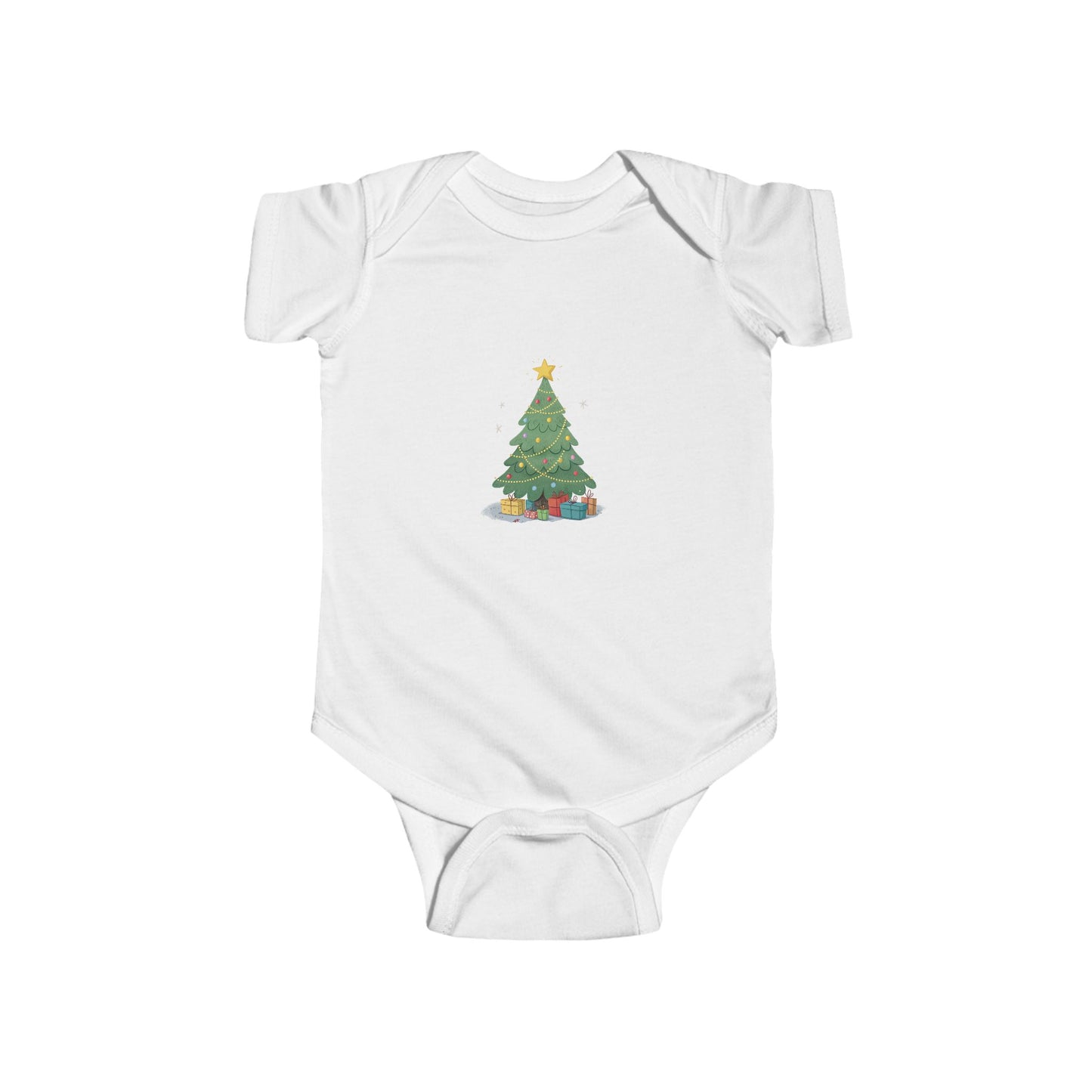 Christmas Tree Infant Bodysuit, Baby Holiday Outfit, Cute Gifts for Newborns, Xmas Baby Clothes, Unique Baby Shower Present