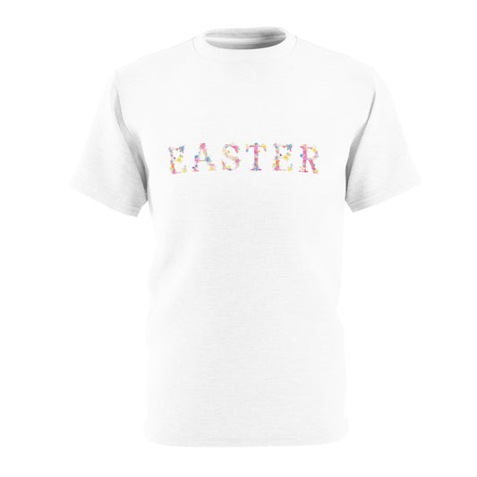 Easter Floral Unisex Cut & Sew Tee, Spring T-Shirt, Cute Easter Shirt, Holiday Gift, Family Gathering Outfit, Seasonal Apparel