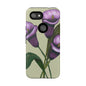 Floral Phone Case - Tough Cases, Purple Flower Design, Cell Phone Accessories, Gift for Her, Nature Lover Essentials