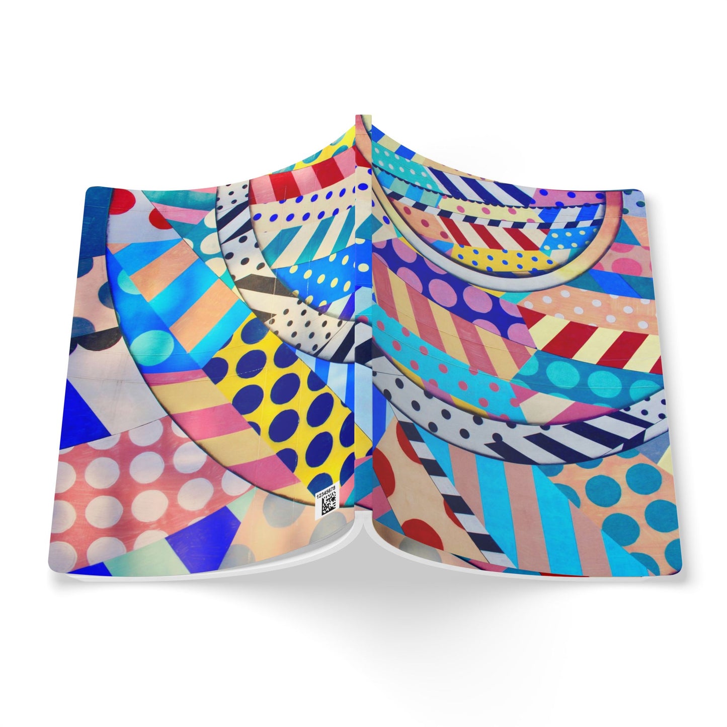 Colorful Patterns Softcover Journal, Vibrant Notebook for Creative Minds