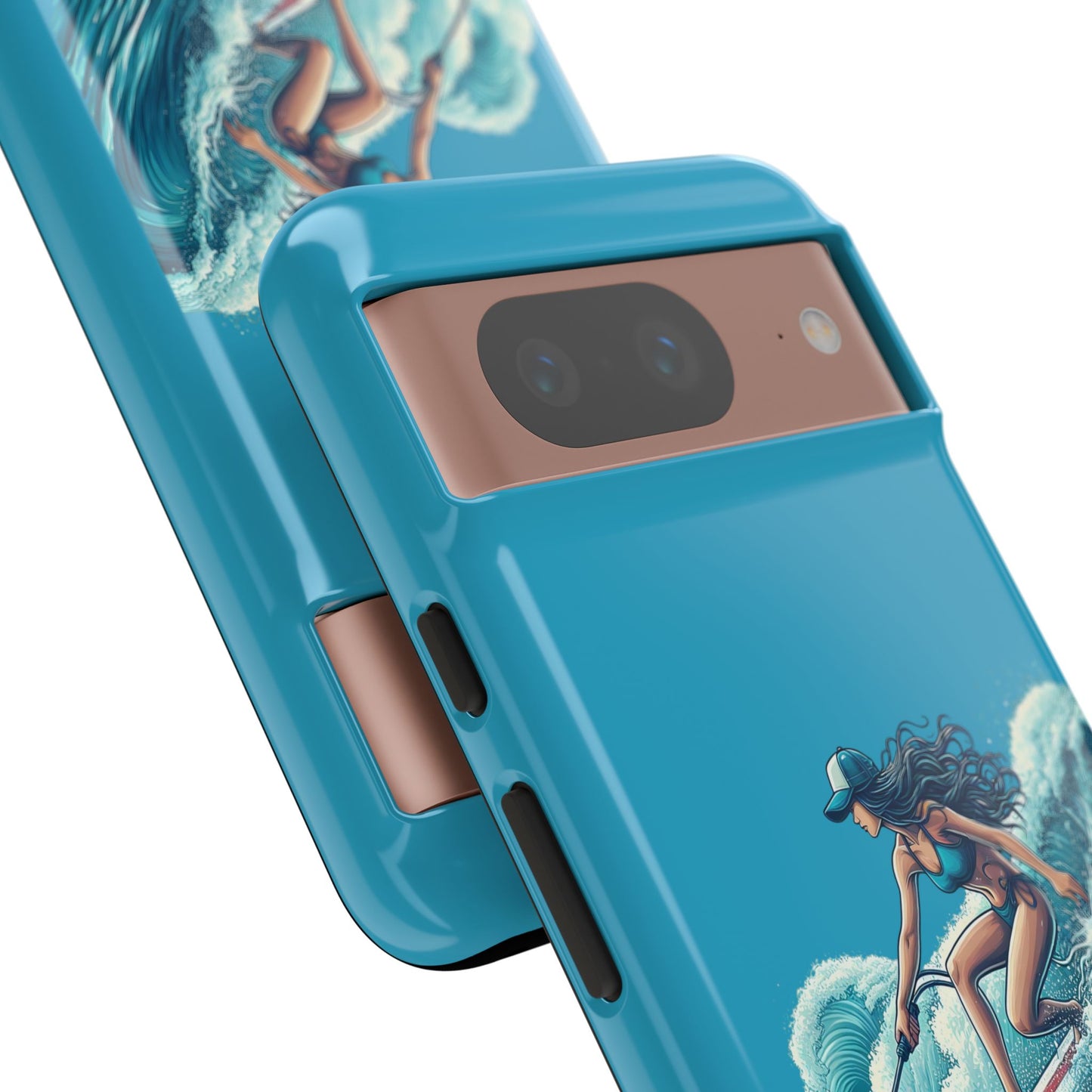 Surfing Phone Case, Coastal Vibes Phone Cover, Tough Cases for Beach Lovers, Ocean Art Phone Accessories, Summer Gift Idea