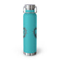 Stylish Insulated Water Bottle, Travel Flask, Gift for Him/Her, Fitness Bottle, Eco-Friendly Drinkware, 22oz Copper Design