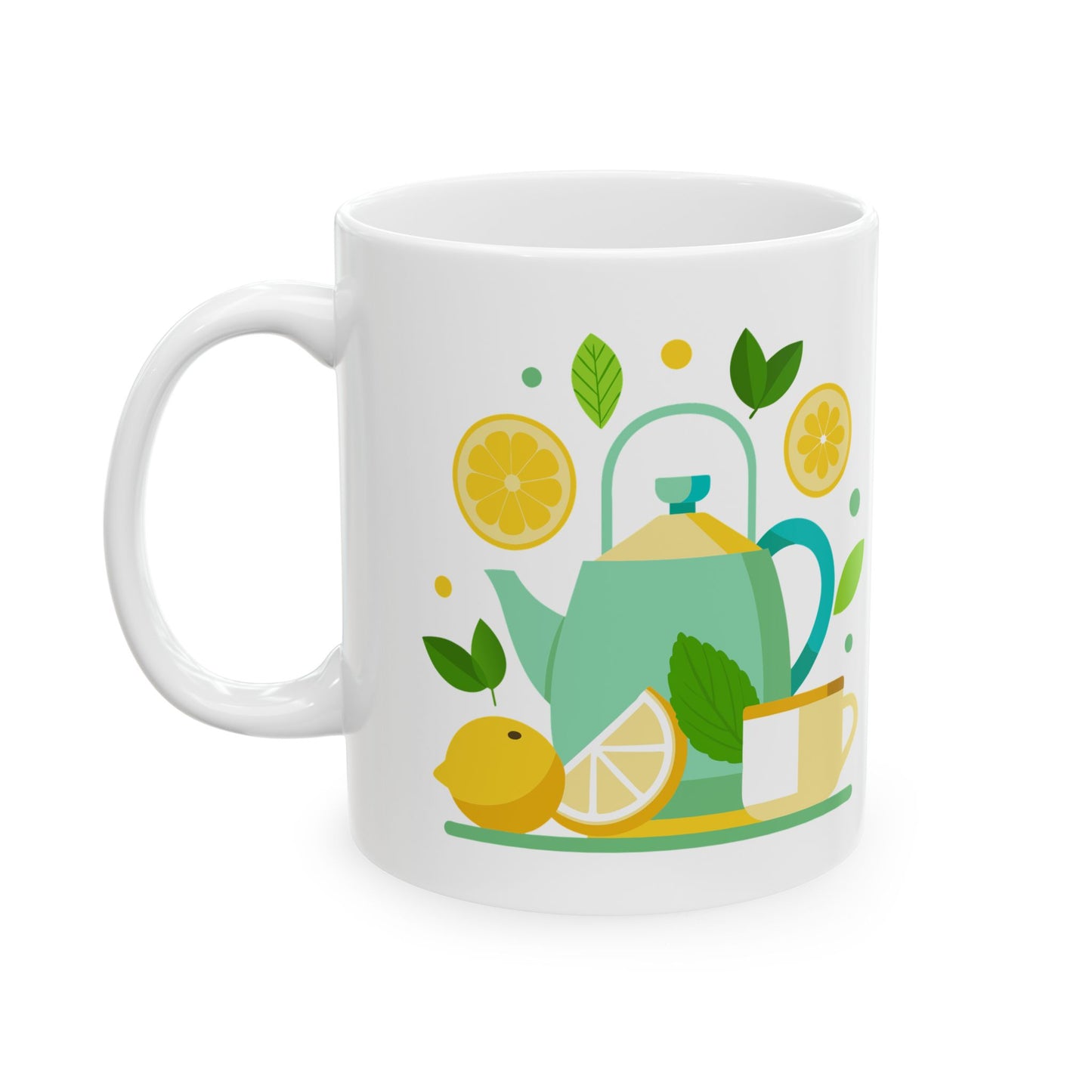Lemonade-Themed Ceramic Mug | Refreshing Drink Lover's Gift | Summer Vibe Coffee Cup | Ideal for Tea Parties, Birthdays, Home Decor