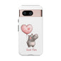 Cute Hippo Phone Case - Good Vibes Design, Animal Lover Gift, Fun Accessory, Birthday Present, Phone Accessories