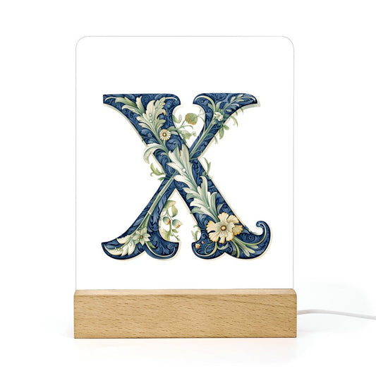 Acrylic Photo Night Light with Wooden Base
