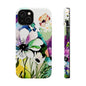 Floral Watercolor Magnetic Phone Case — Impact‑Resistant Protective Cover