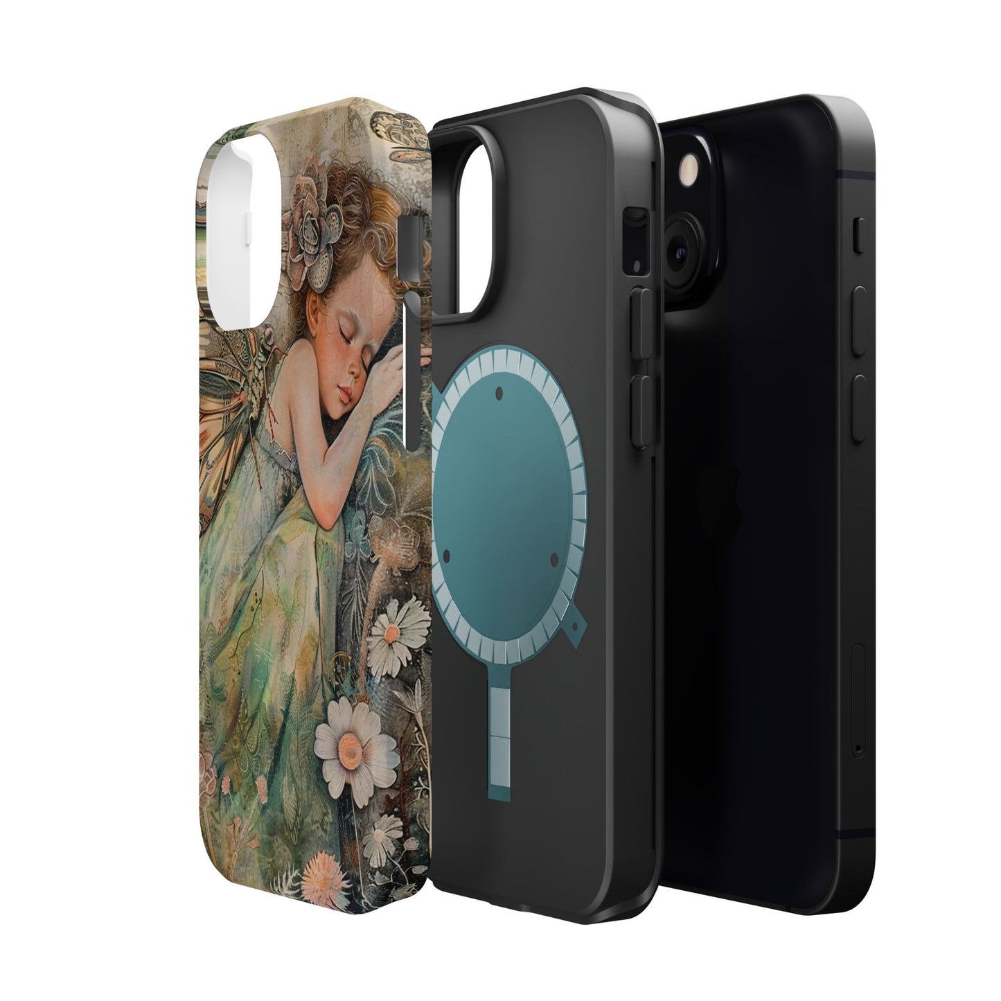 Fairy Sleeping Phone Case — Magnetic Impact-Resistant iPhone Cover