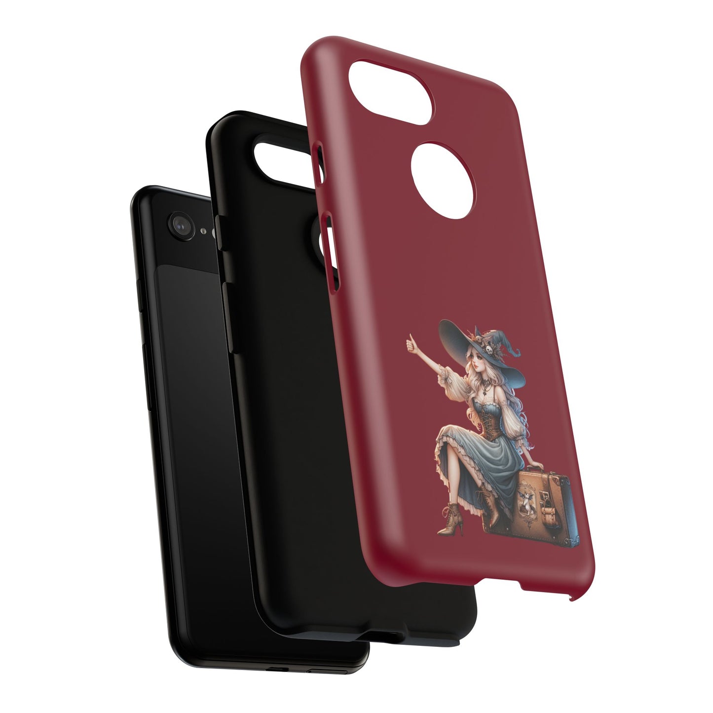 Witchy Phone Case - Magical, Durable - Halloween Gift, Cosplay Accessory, Cute Witch Design
