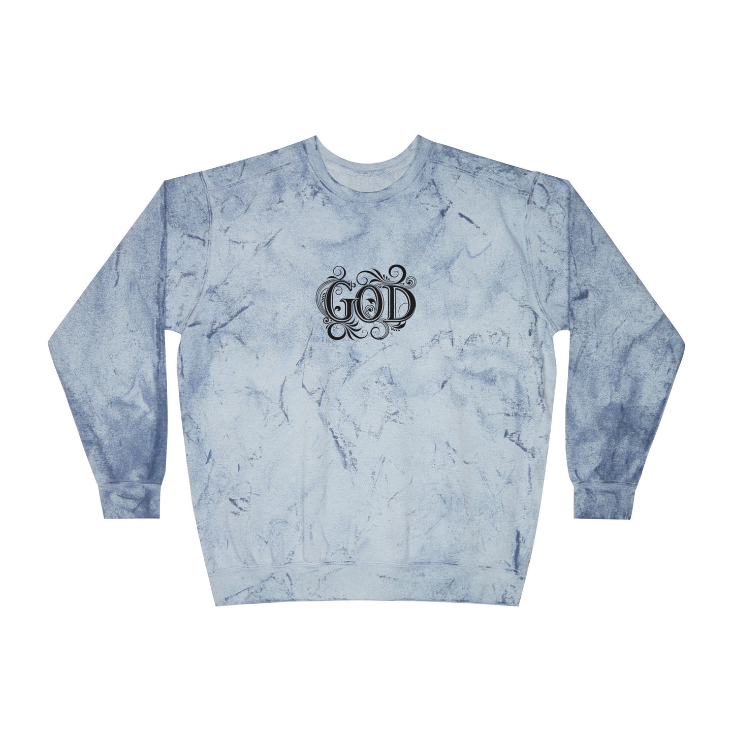 Colorful Inspirational Crewneck Sweatshirt, Unisex Sweatshirt, God Sweatshirt, Casual Wear, Color Blast, Birthday Gift, Spiritual Gift