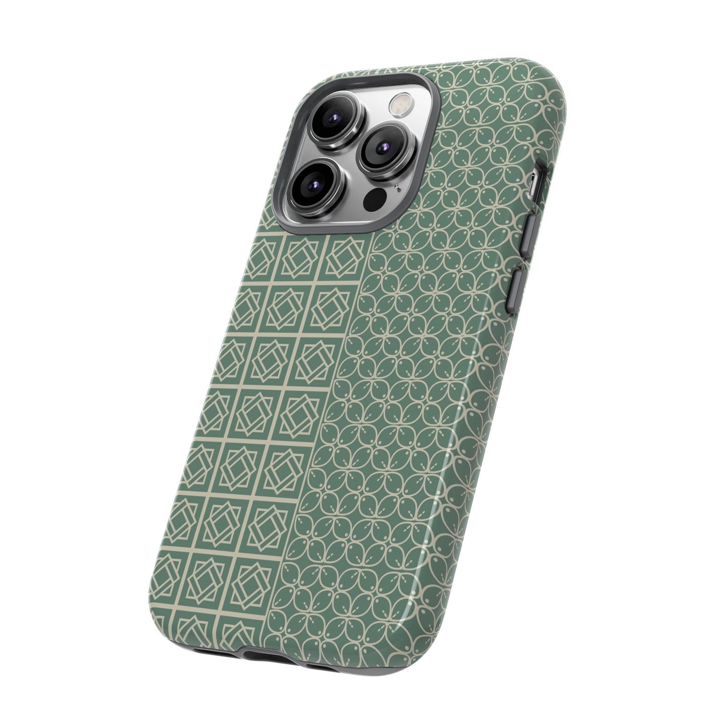 Stylish Phone Case with Geometric Patterns, Tough Cases, Durable Cell Phone Cover, Trendy Smartphone Accessory, Functional Gift Idea