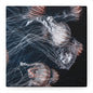 Jellyfish Swarm Matte Stretched Canvas