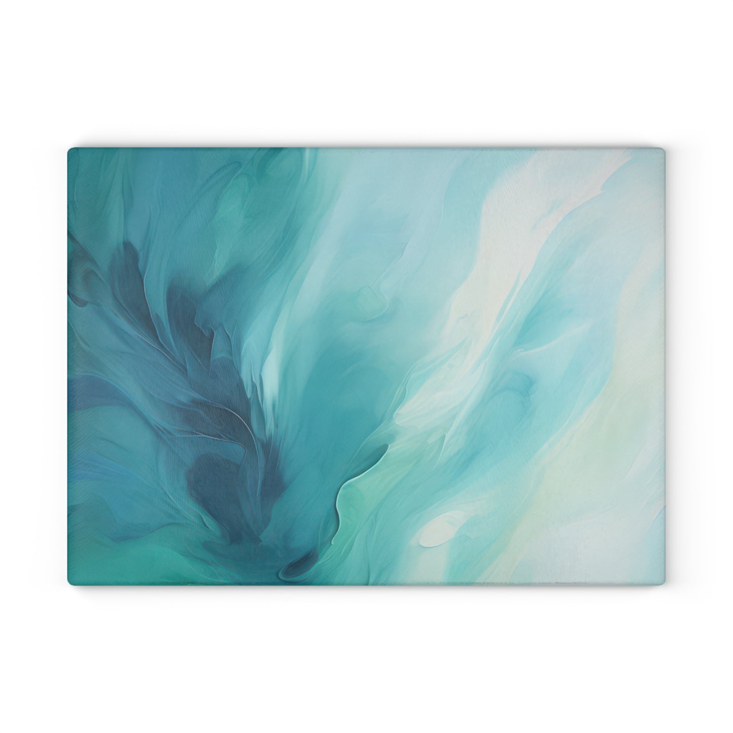 Elegant Blue Glass Cutting Board, Kitchen Decor, Gift for Home Chefs, Modern Serving Tray, Wedding Gift, Housewarming