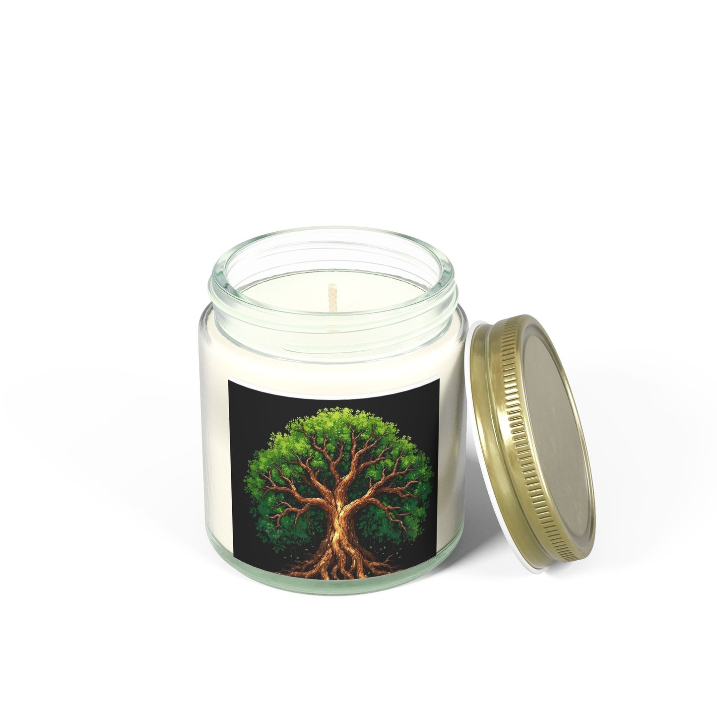Scented Candles, Coconut Apricot Wax - Tree of Life Design, Eco-friendly Aromatherapy, Home Fragrance, Gifts for All Occasions