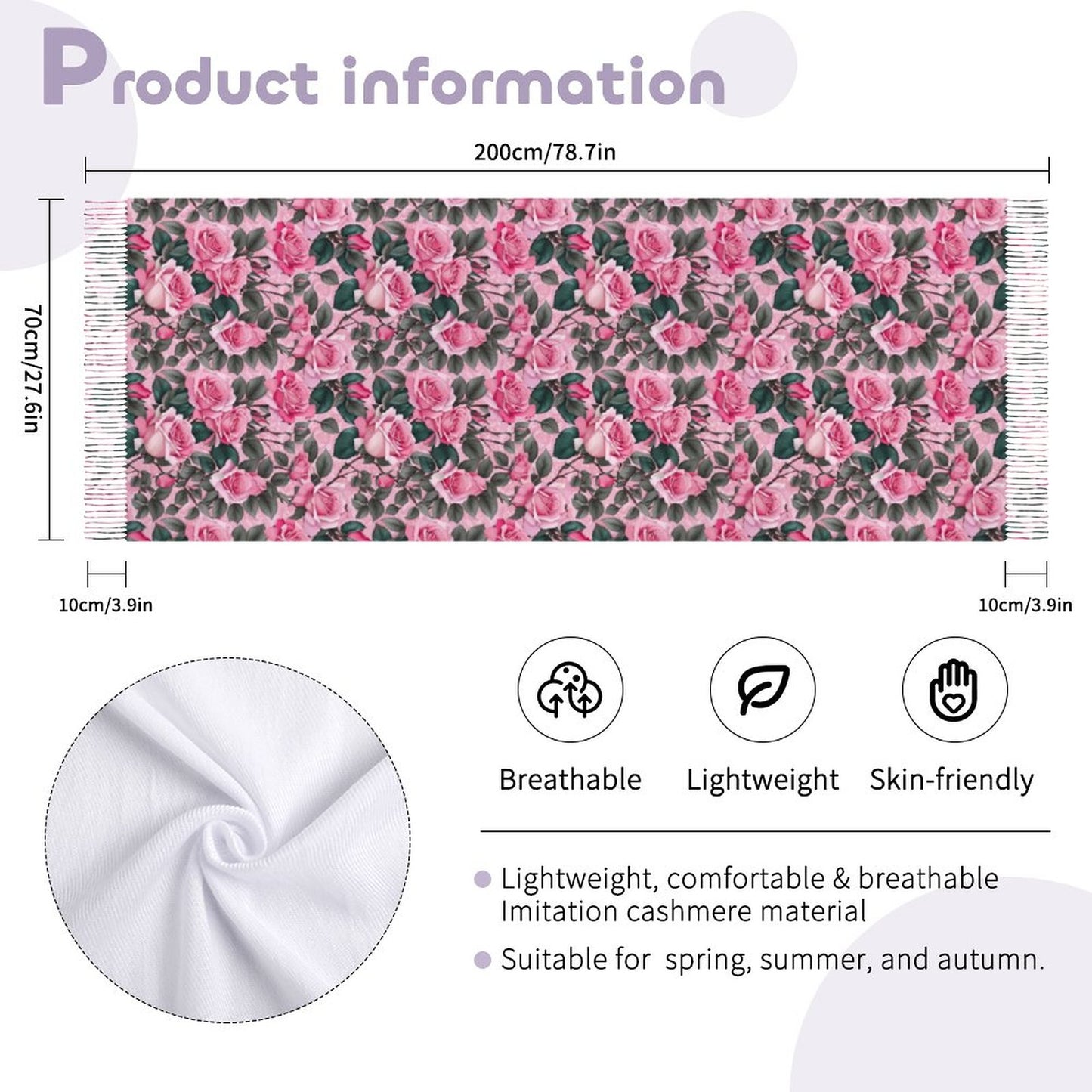 Cashmere-like Tassel Scarf