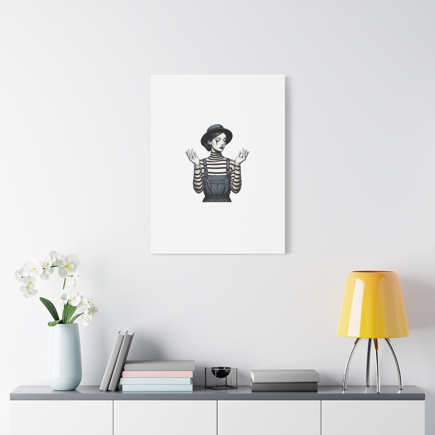 Meditative Striped Canvas Wall Art | Modern Boho Decor, Gift for Art Lovers, Minimalist Home Accent, Gallery Wall Art