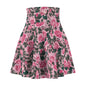 Floral Women's Skater Skirt, Elegant Summer Outfit, Casual Dress, Ideal for Weddings, Garden Parties, Vacation Wear