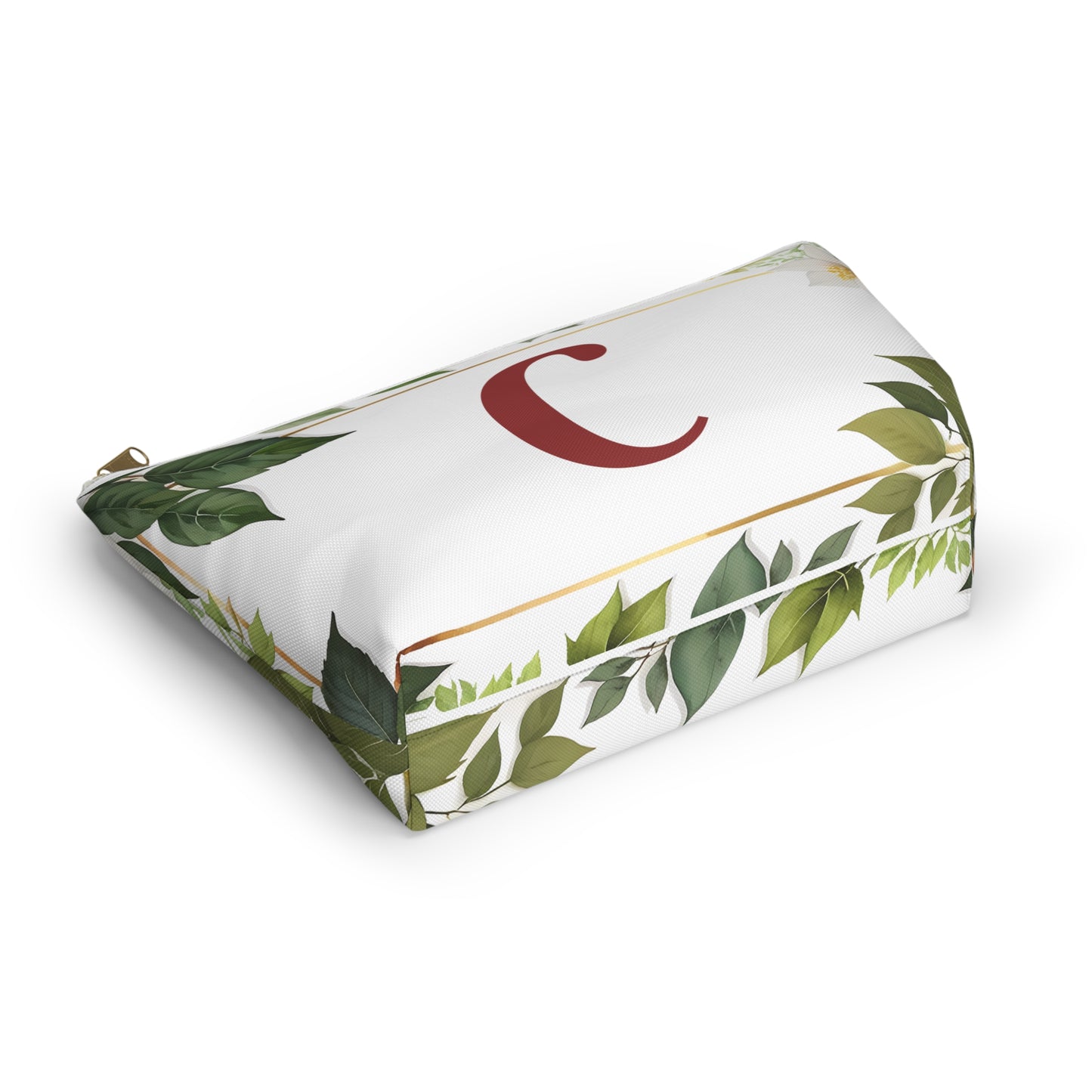 Copy of Personalized Floral Accessory Pouch, Makeup Bag, Gift for Her, Initial Pouch, Travel Organizer, Custom Cosmetic Bag