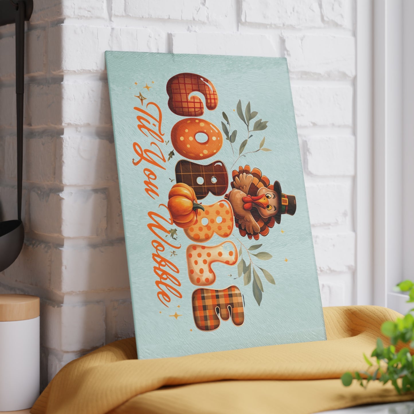 Thanksgiving Gobble Cutting Board