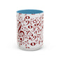 Accent Coffee Mug (11, 15oz) - Musical Notes