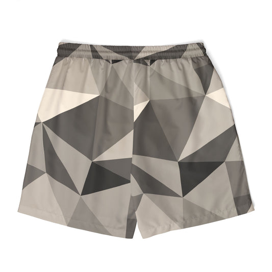 Stylish Unisex Swim Shorts - Modern Geometric Pattern, Beachwear, Summer Essentials, Pool Party, Vacation Outfit